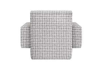 Hunk loungelænestol med armlæn - Checkered black/white - Hem