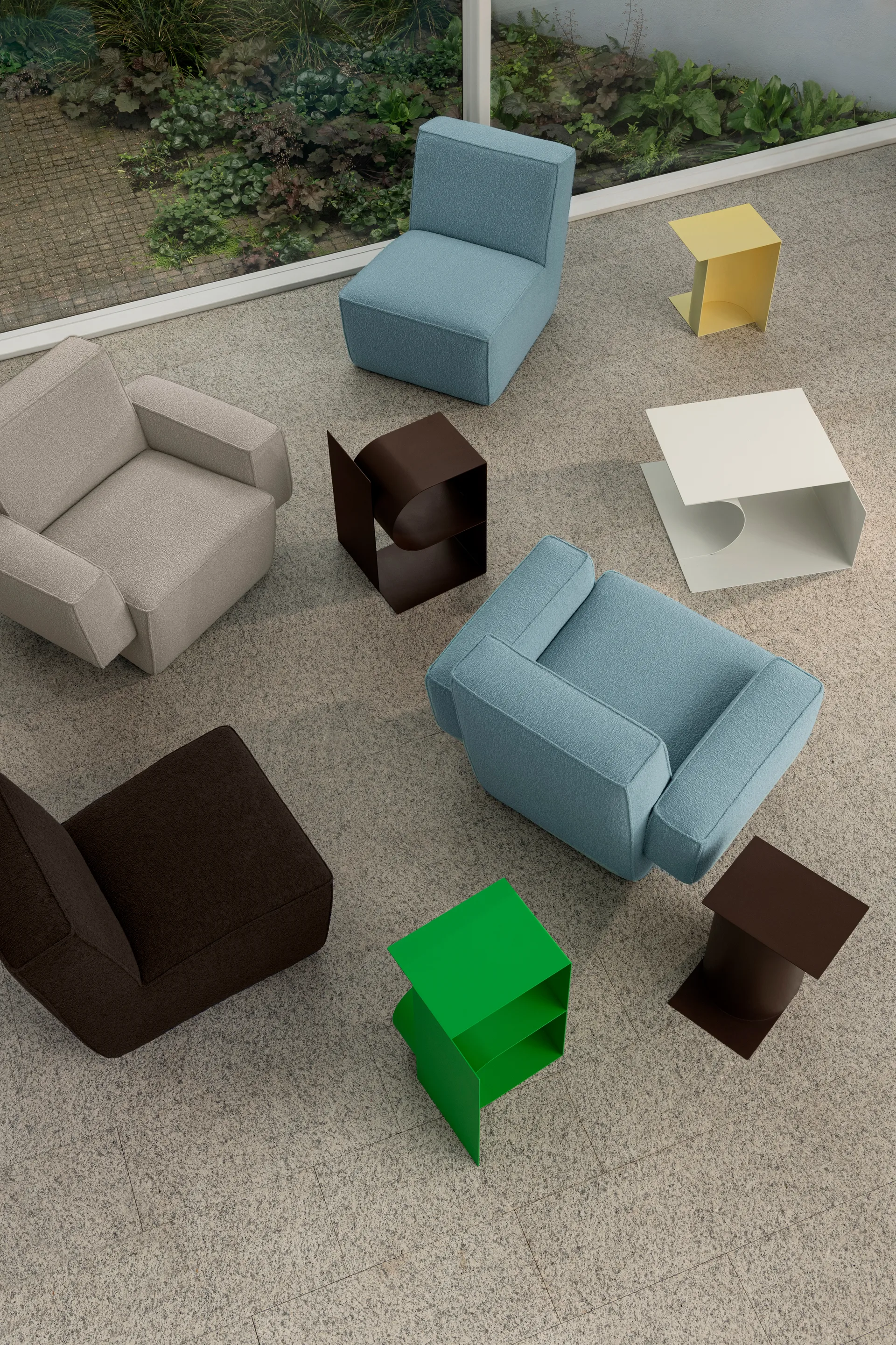 Hunk loungelænestol med armlæn, Icicle Hem