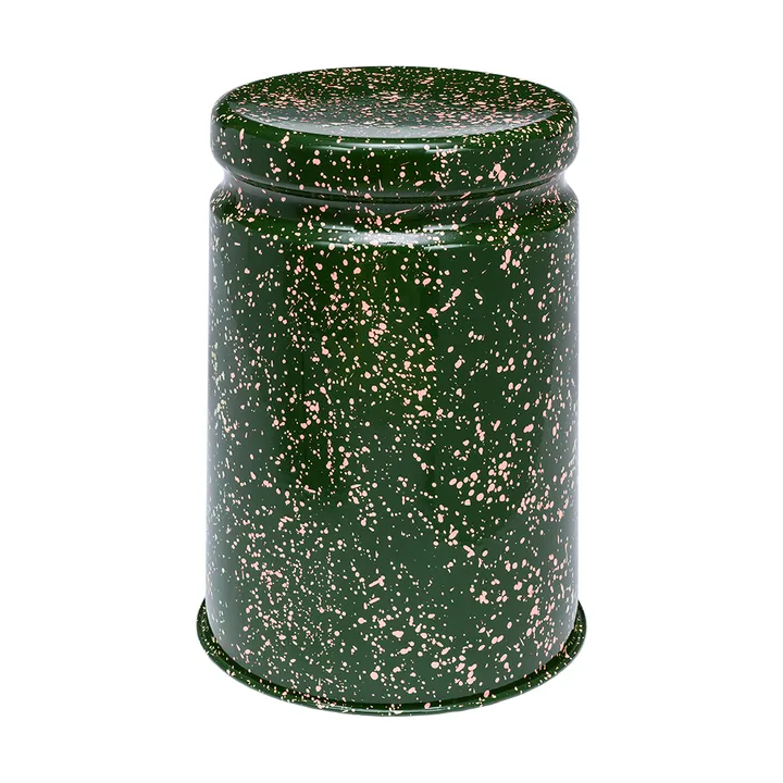 Last rund skammel Ø32x44 cm - Green-pink splatter - Hem