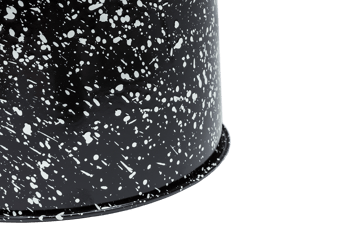 Last skammel Ø32x44 cm - Black-white splatter - Hem