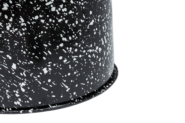 Last skammel Ø32x44 cm, Black-white splatter Hem