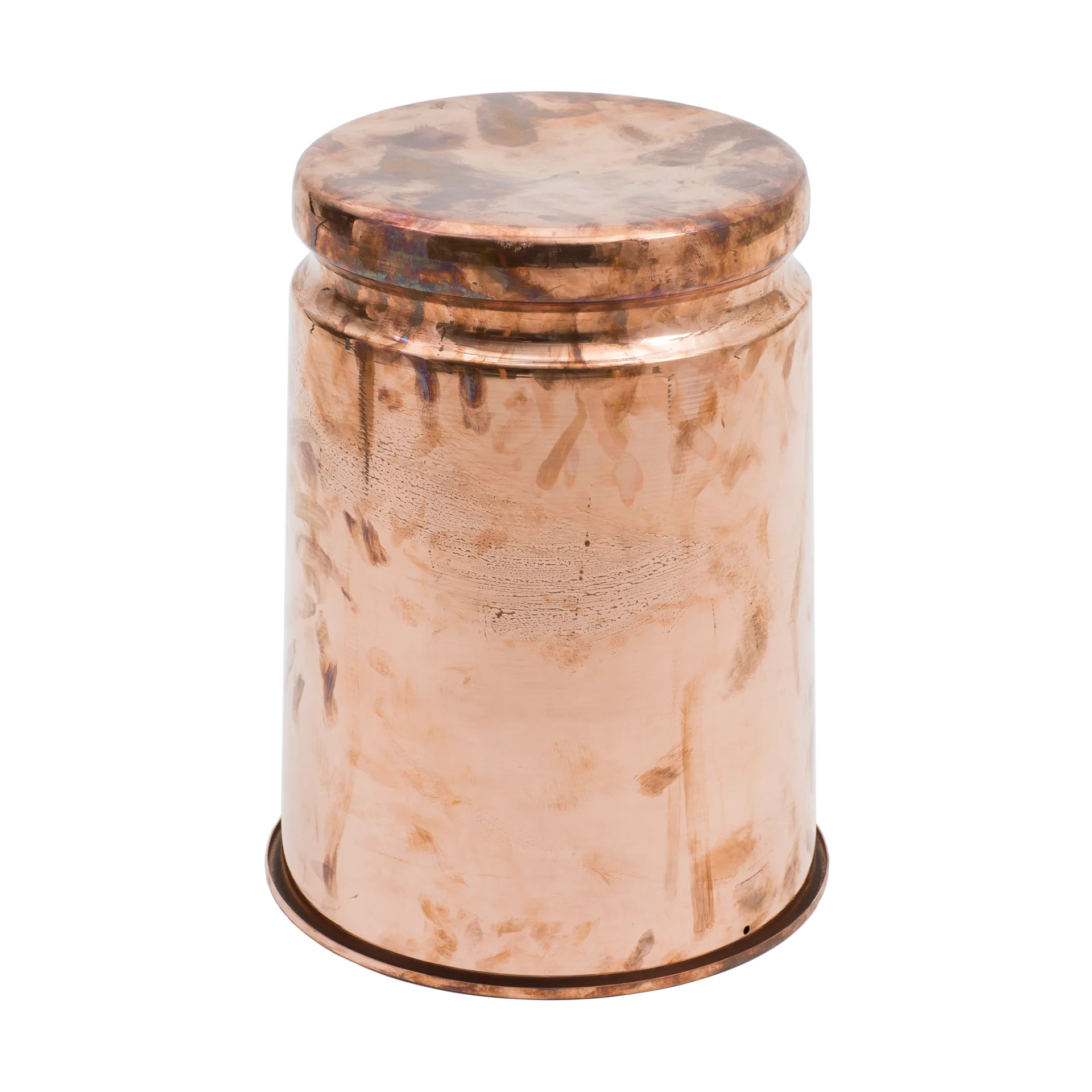 Last skammel Ø32x44 cm, Copper Hem