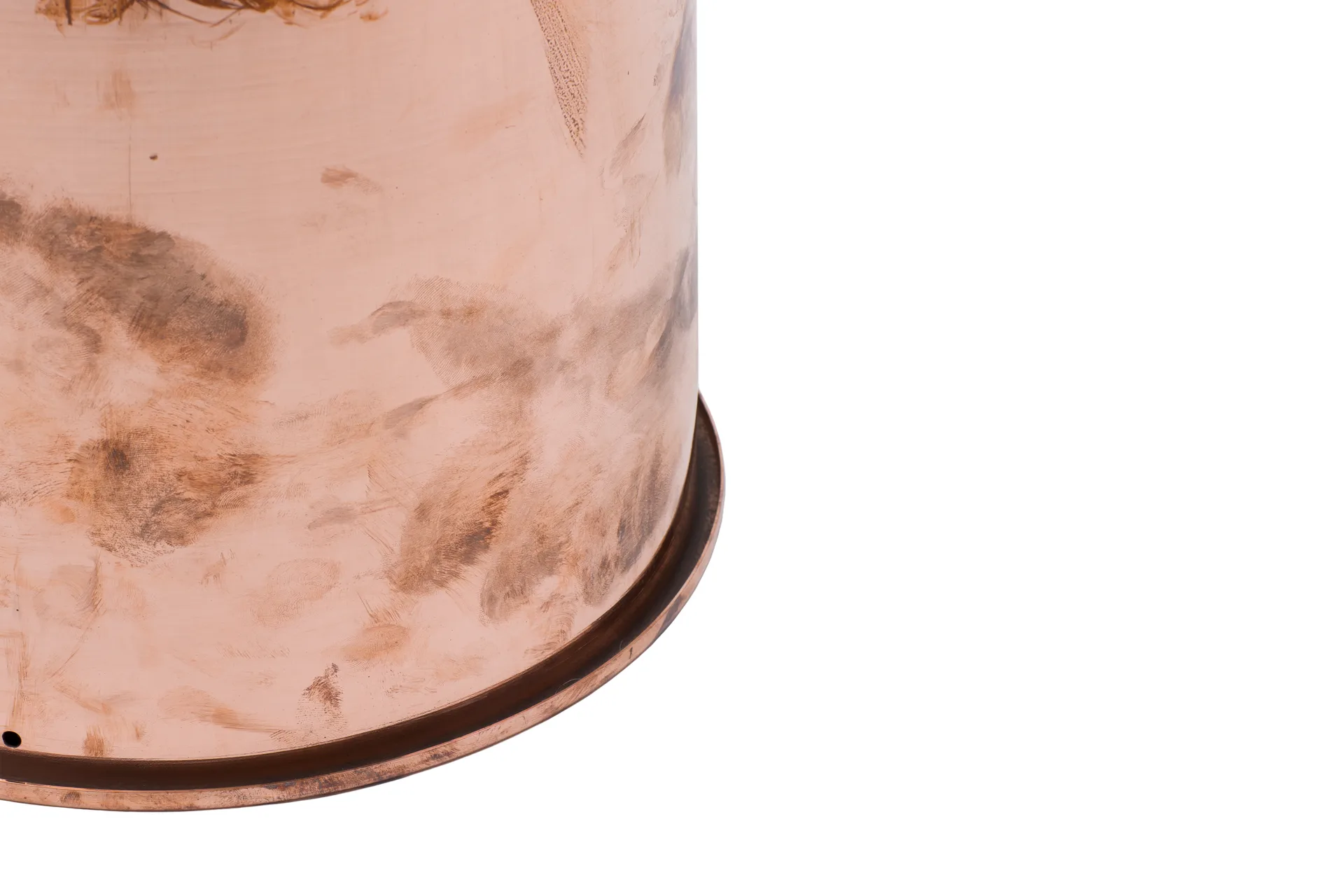 Last skammel Ø32x44 cm, Copper Hem