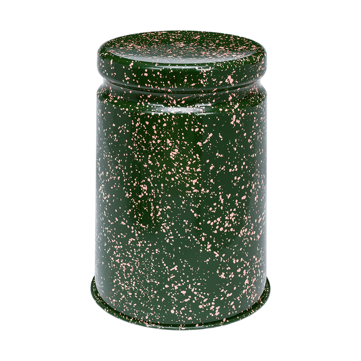 Last skammel Ø32x44 cm - Green-pink splatter - Hem