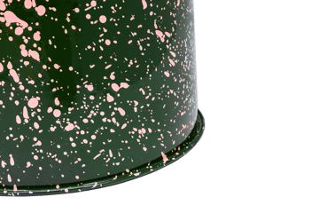 Last skammel Ø32x44 cm - Green-pink splatter - Hem