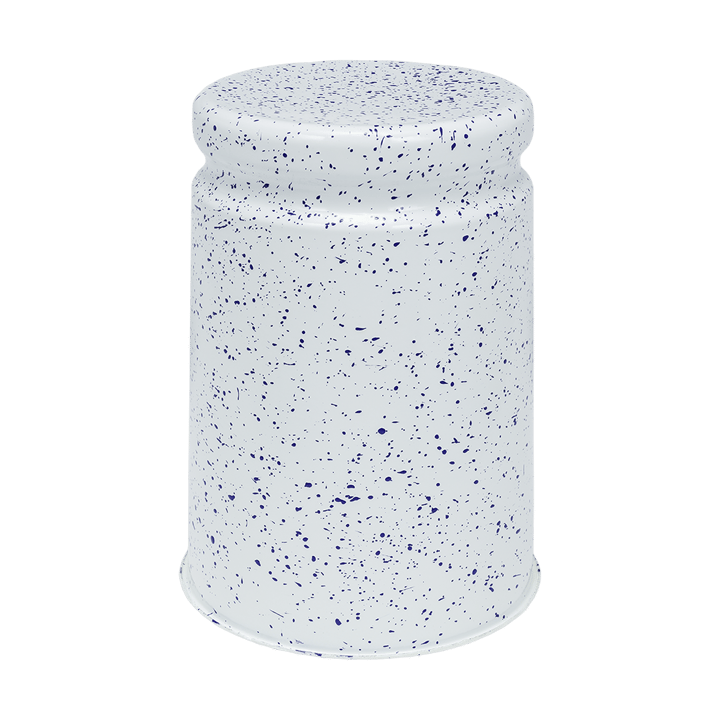 Last skammel Ø32x44 cm - White-blue splatter - Hem