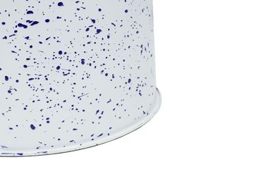 Last skammel Ø32x44 cm - White-blue splatter - Hem