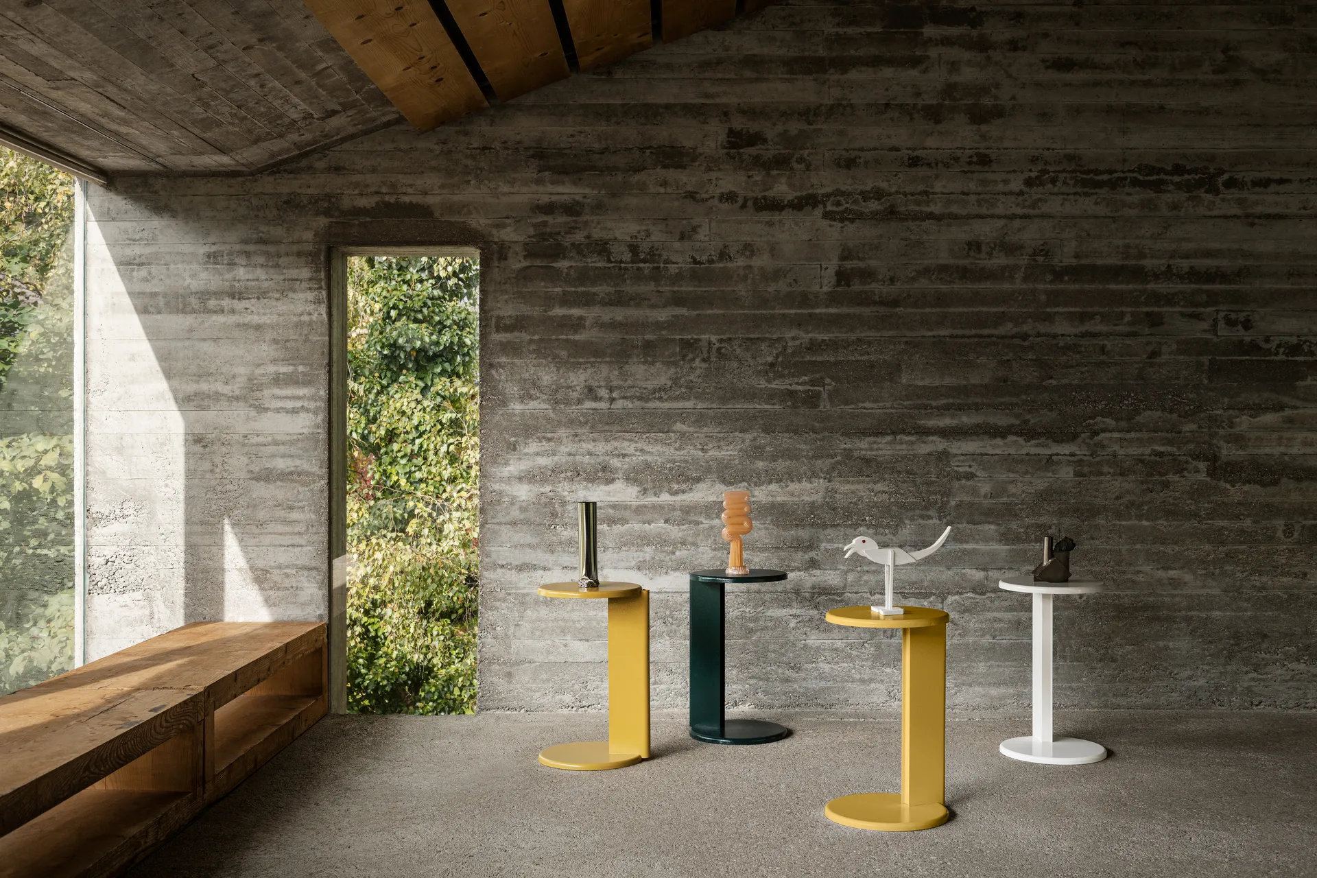 Lolly sidebord 56 cm, Black green gloss Hem