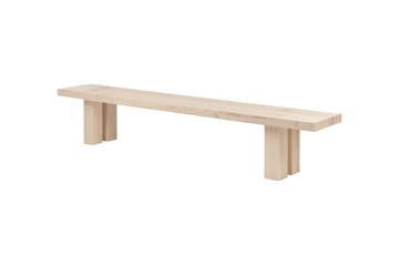 Max spisebord med bænke 250 cm - Ask - Hem