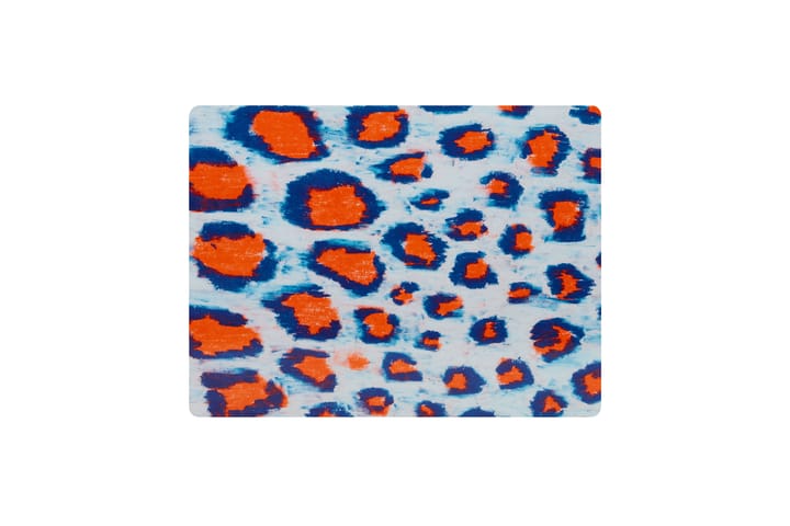 Monster dækkeserviet 30x40 cm 2-pak, Coral-white-ultramarine blue Hem