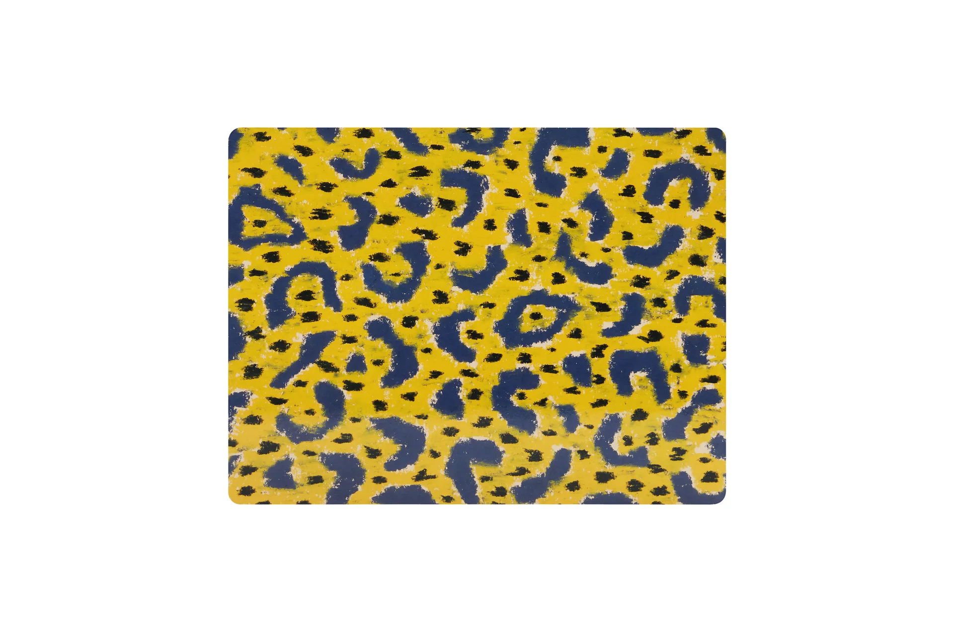 Monster dækkeserviet 30x40 cm 2-pak, Ochre yellow-grey-black Hem