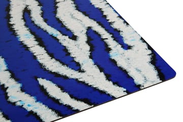 Monster dækkeserviet 30x40 cm 2-pak - Ultramarine blue-white - Hem