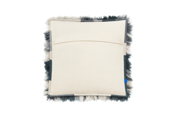 Monster pude Medium 50x50 cm - Dark teal-off white - Hem