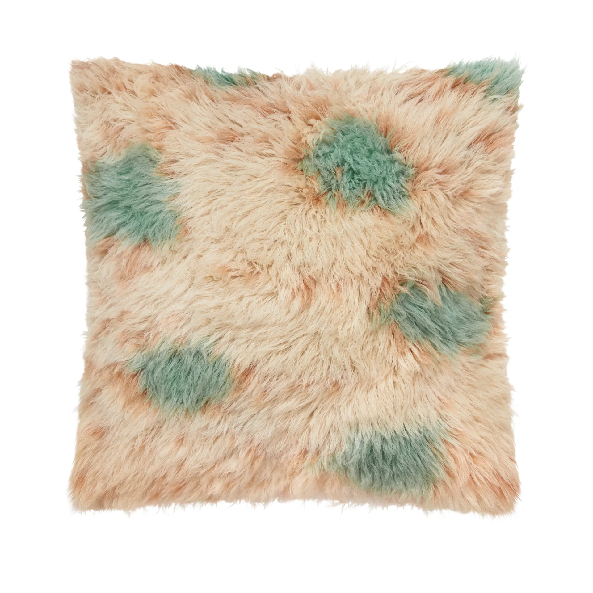 Monster pude Medium 50x50 cm, Turquoise-peach Hem