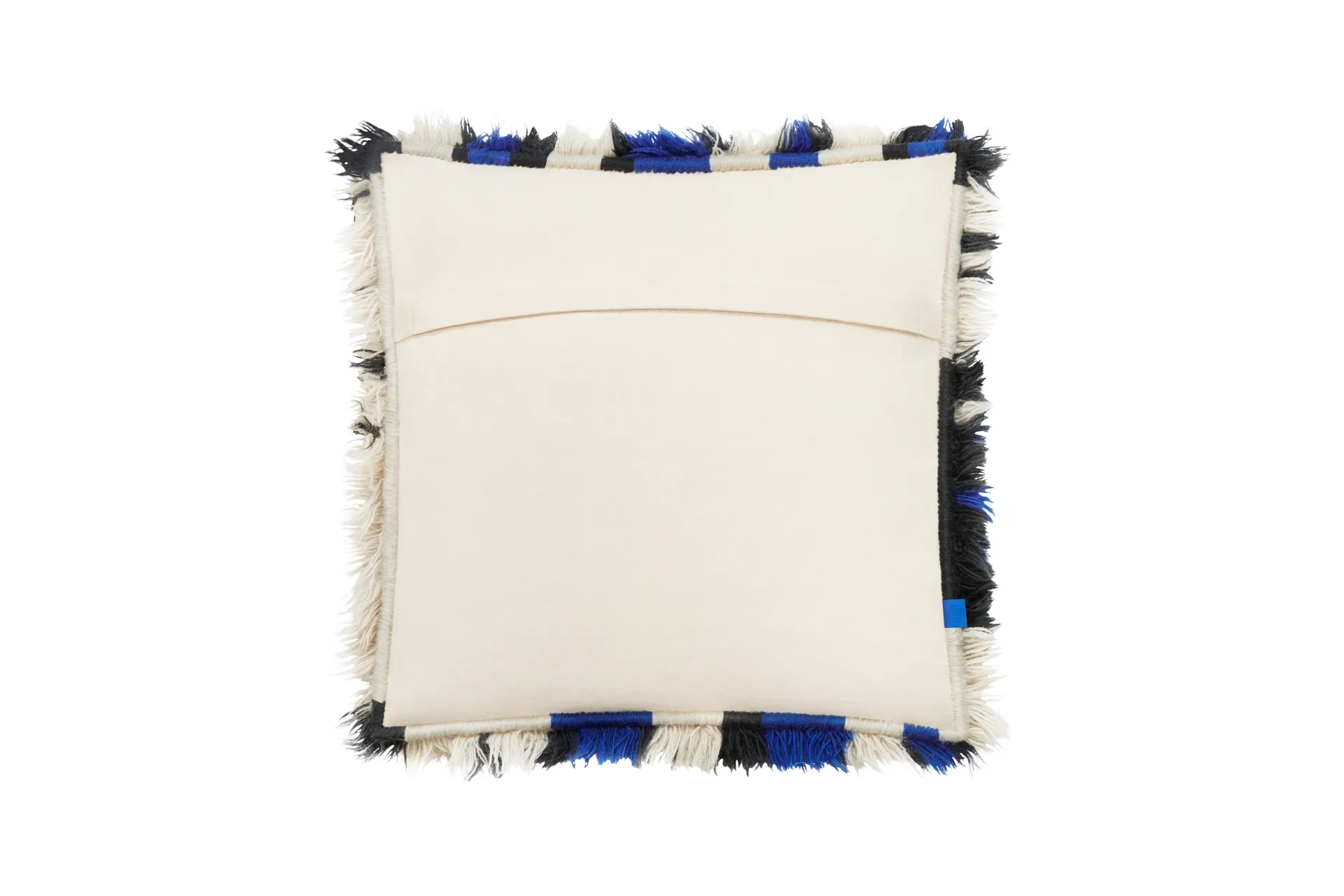 Monster pude Medium 50x50 cm, Ultramarine blue-off white Hem