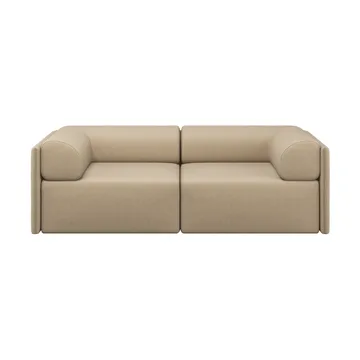 Palo Block 2-pers. sofa med armlæn Low 200 cm - Beige - Hem