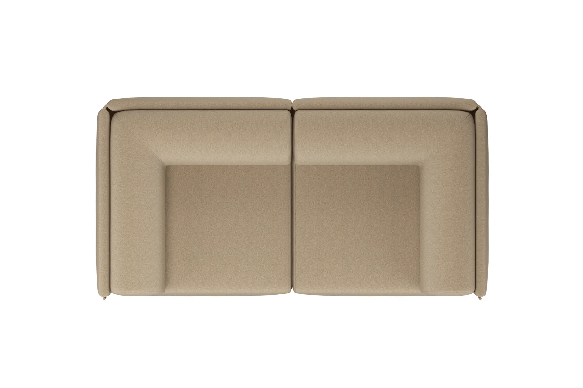 Palo Block 2-pers. sofa med armlæn Low 200 cm, Beige Hem