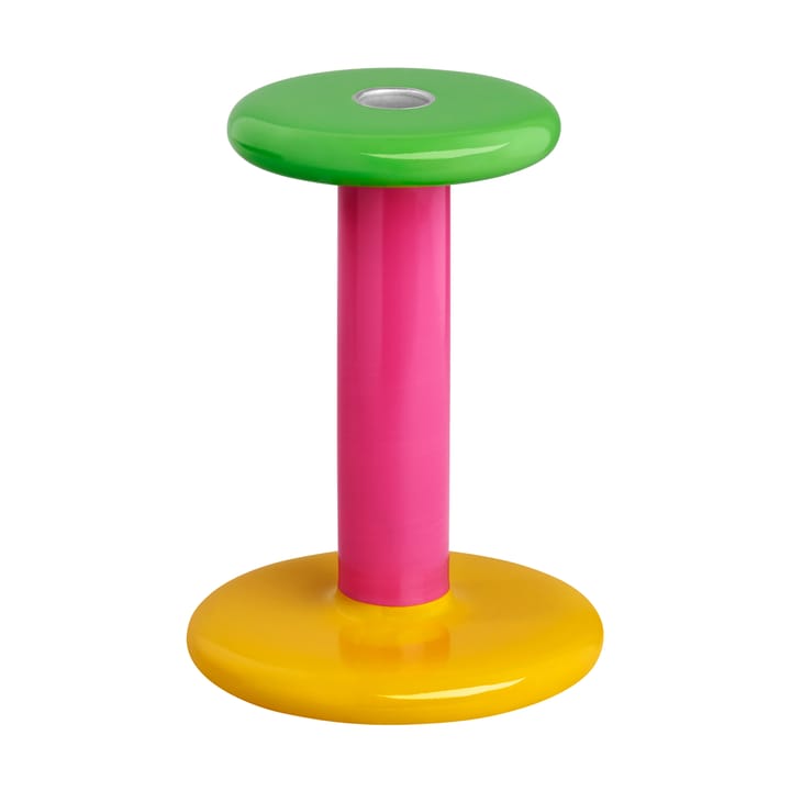 Pesa lysestage Medium 18 cm - Green-magenta-honey yellow - Hem