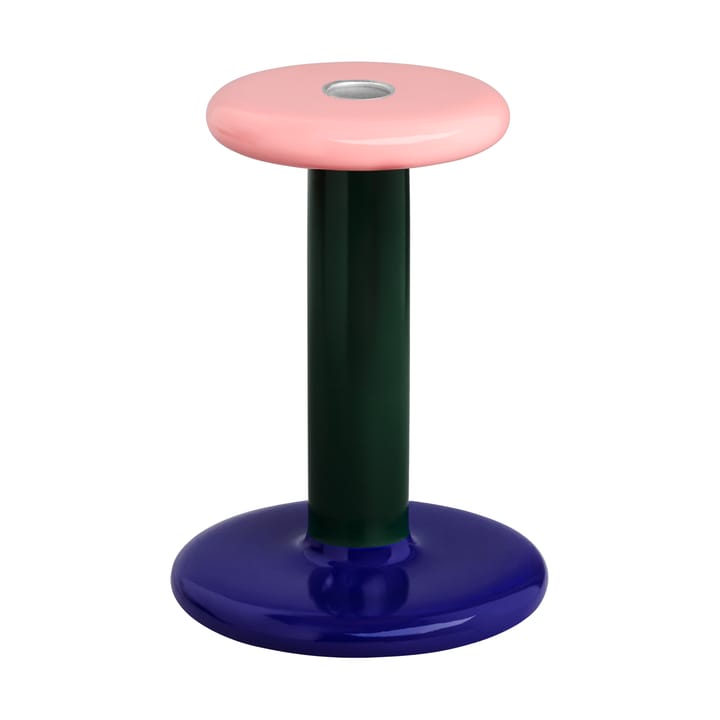 Pesa lysestage Medium 18 cm - Pink-black green-night blue - Hem