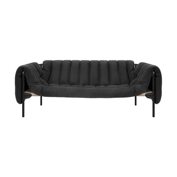 Puffy 2,5-pers. sofa 205 cm - Anthracite-black grey - Hem