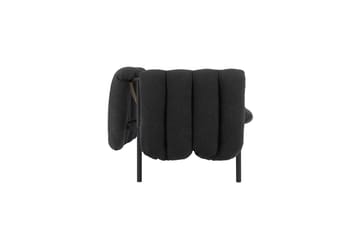 Puffy 2,5-pers. sofa 205 cm - Anthracite-black grey - Hem