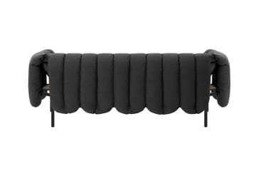 Puffy 2,5-pers. sofa 205 cm - Anthracite-black grey - Hem