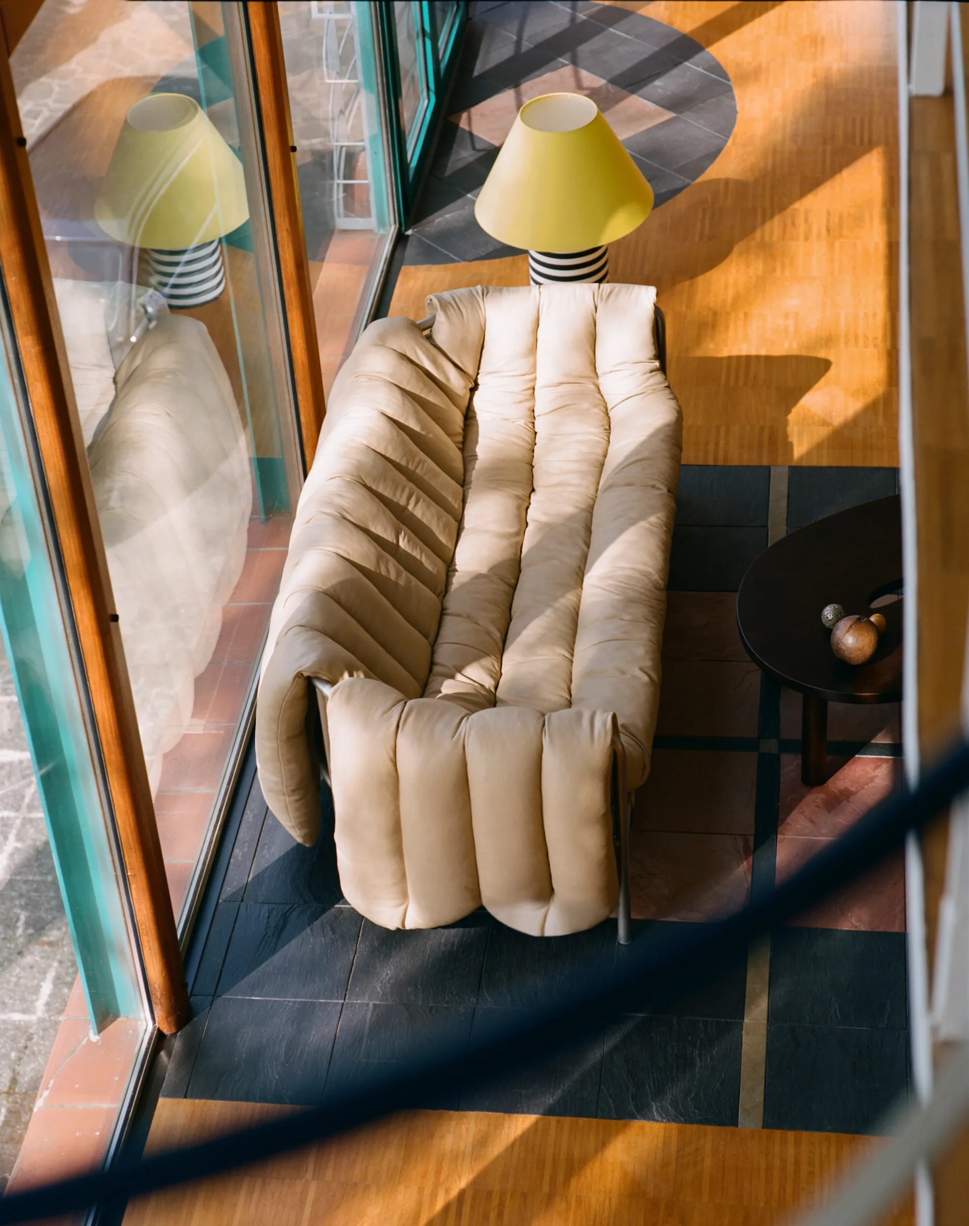 Puffy 2,5-pers. sofa 205 cm, Anthracite-cream Hem