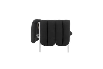 Puffy 2,5-pers. sofa 205 cm - Anthracite-rustfrit stål - Hem
