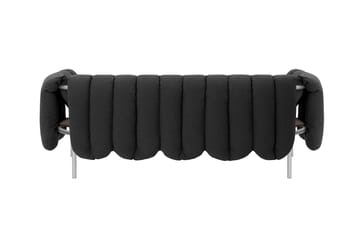 Puffy 2,5-pers. sofa 205 cm - Anthracite-rustfrit stål - Hem