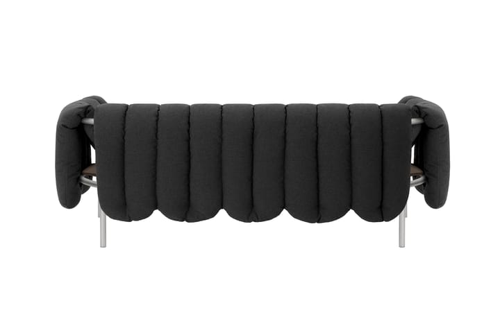 Puffy 2,5-pers. sofa 205 cm, Anthracite-rustfrit stål Hem