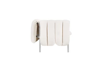 Puffy 2,5-pers. sofa 205 cm - Natural-rustfrit stål - Hem