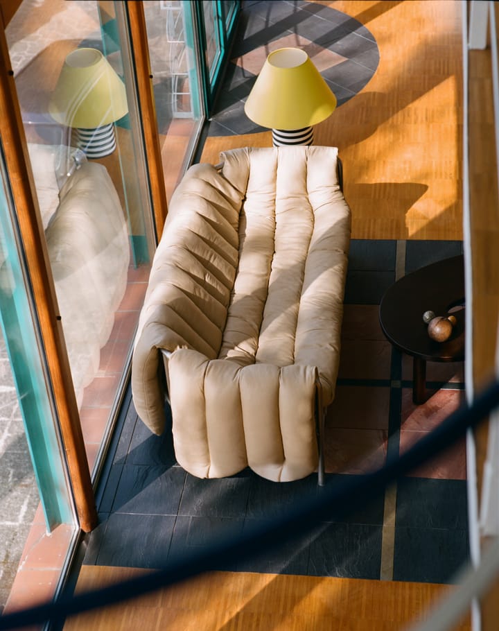 Puffy 2,5-pers. sofa 205 cm, Sand leather-cream Hem