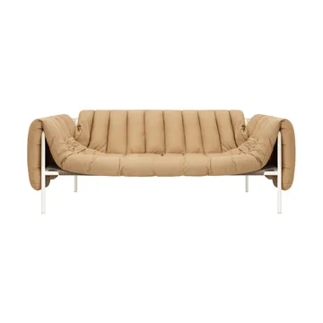 Puffy 2,5-pers. sofa 205 cm - Sand leather-cream - Hem