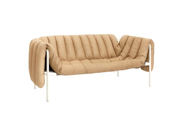 Puffy 2,5-pers. sofa 205 cm - Sand leather-cream - Hem