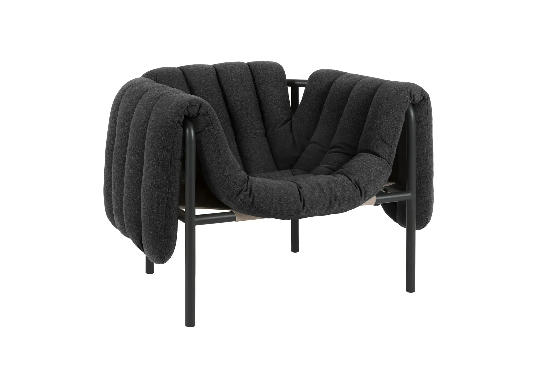 Puffy loungelænestol, Anthracite-black grey Hem