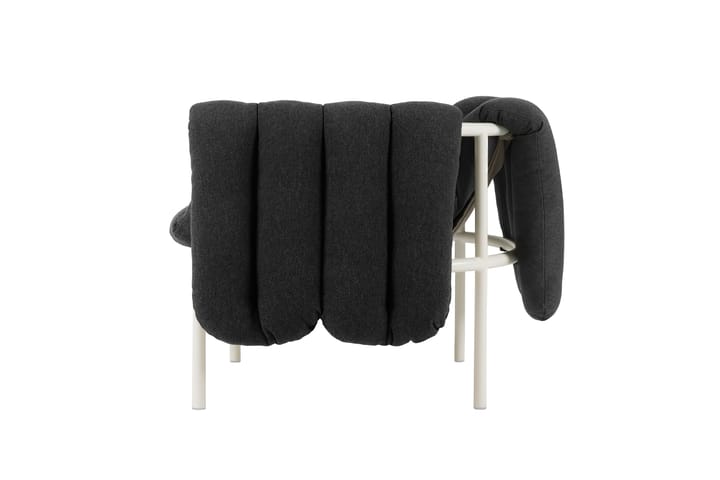Puffy loungelænestol, Anthracite-cream Hem