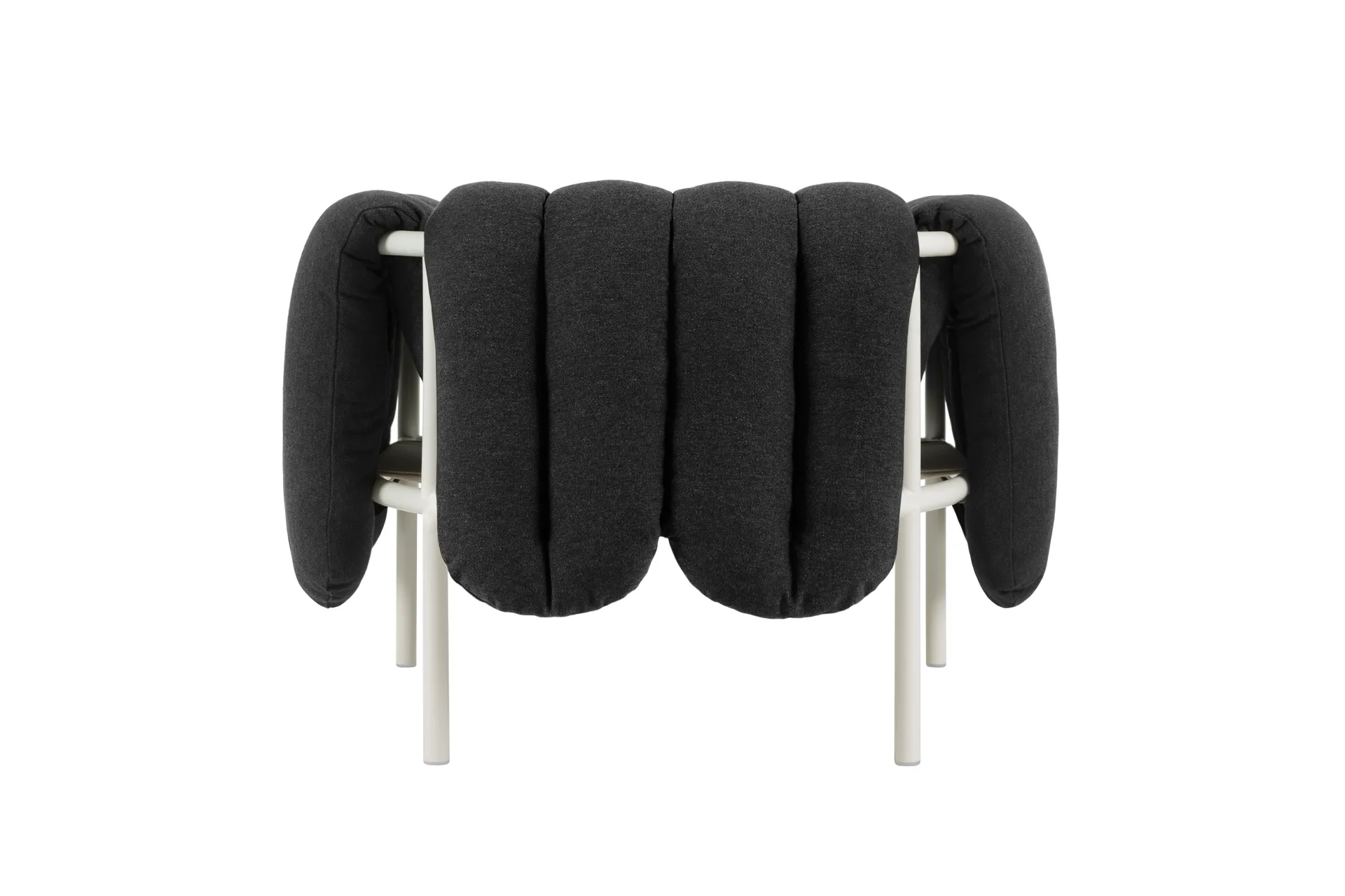 Puffy loungelænestol, Anthracite-cream Hem