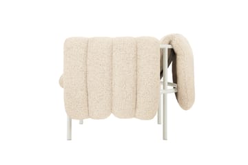Puffy loungelænestol - Eggshell-cream - Hem