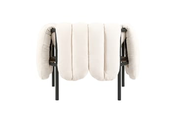 Puffy loungelænestol - Natural-black grey - Hem