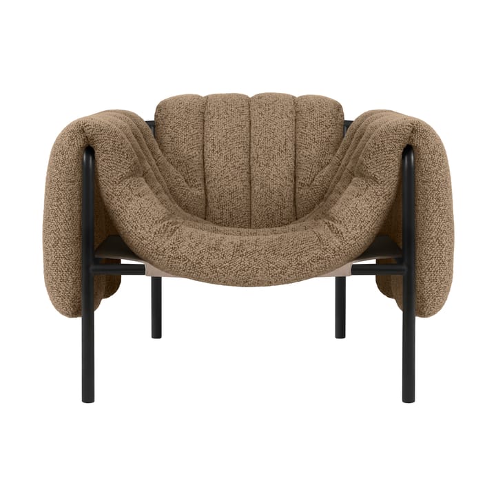 Puffy loungelænestol - Sawdust-black grey - Hem