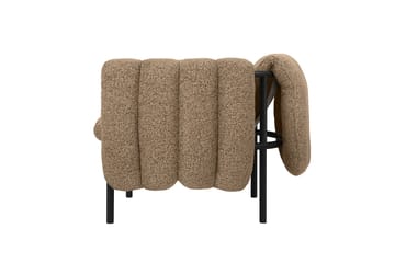 Puffy loungelænestol - Sawdust-black grey - Hem