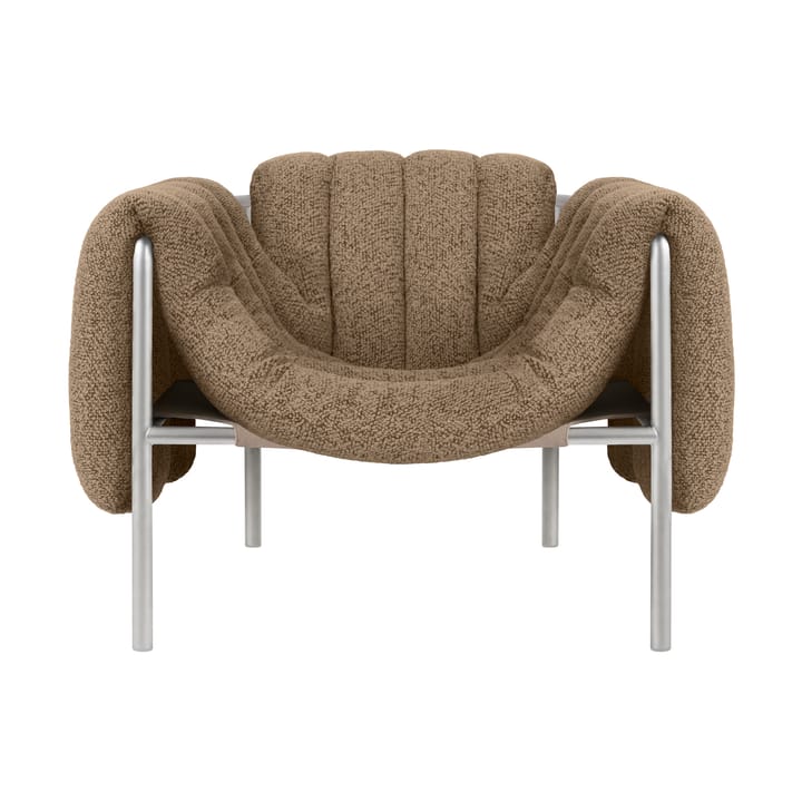 Puffy loungelænestol - Sawdust-rustfrit stål - Hem