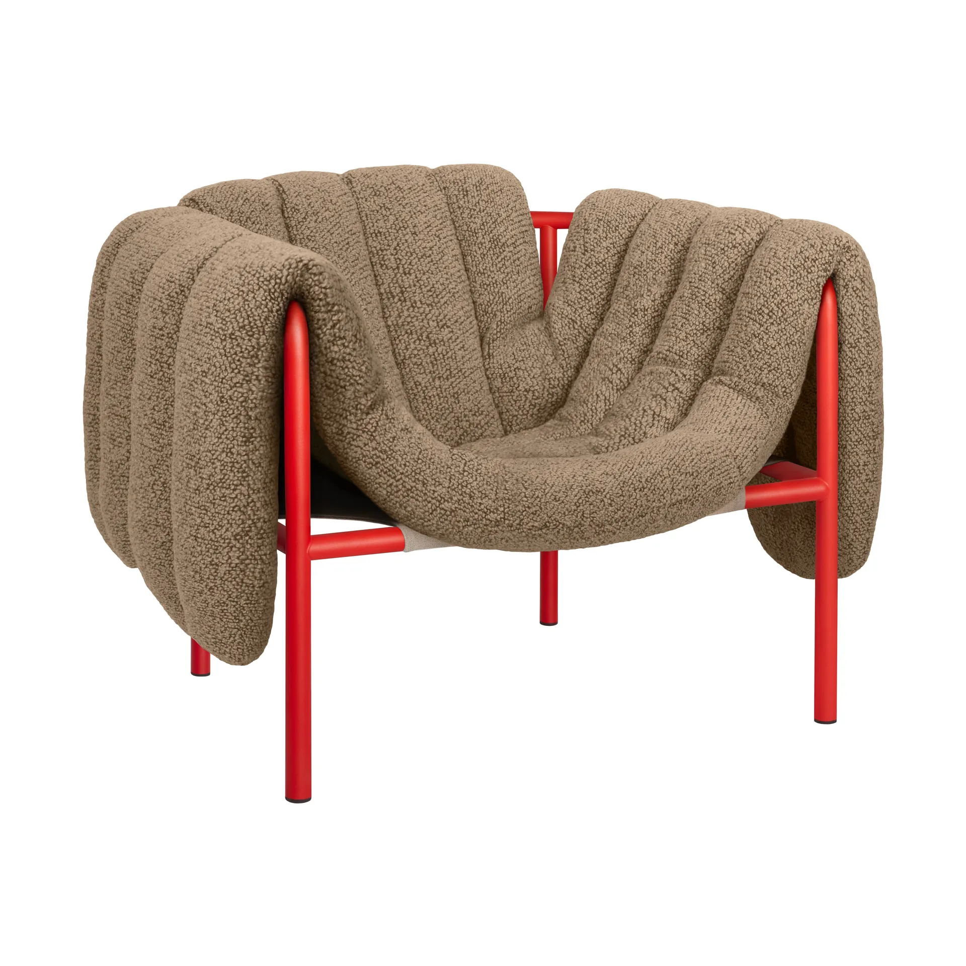 Puffy loungelænestol, Sawdust-traffic red Hem