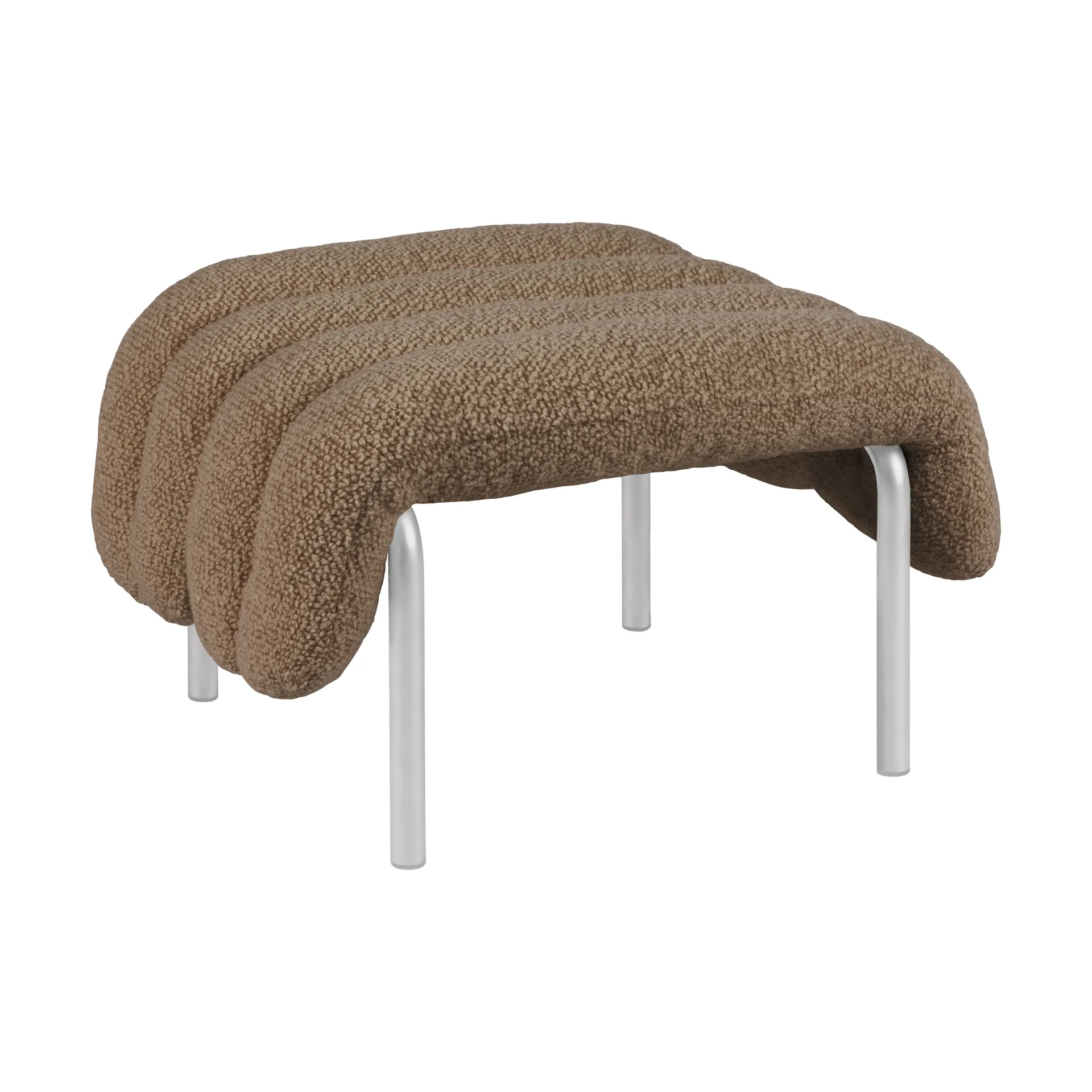 Puffy ottoman 58x67 cm, Sawdust-rustfrit stål Hem