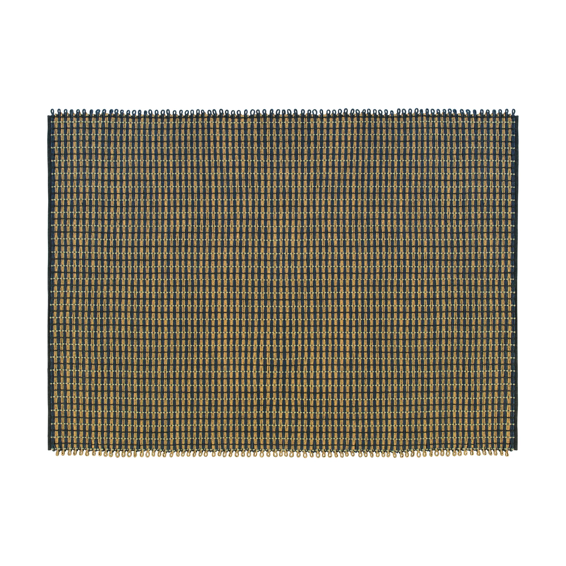 Rope tæppe Medium 170x240 cm, Night blue Hem