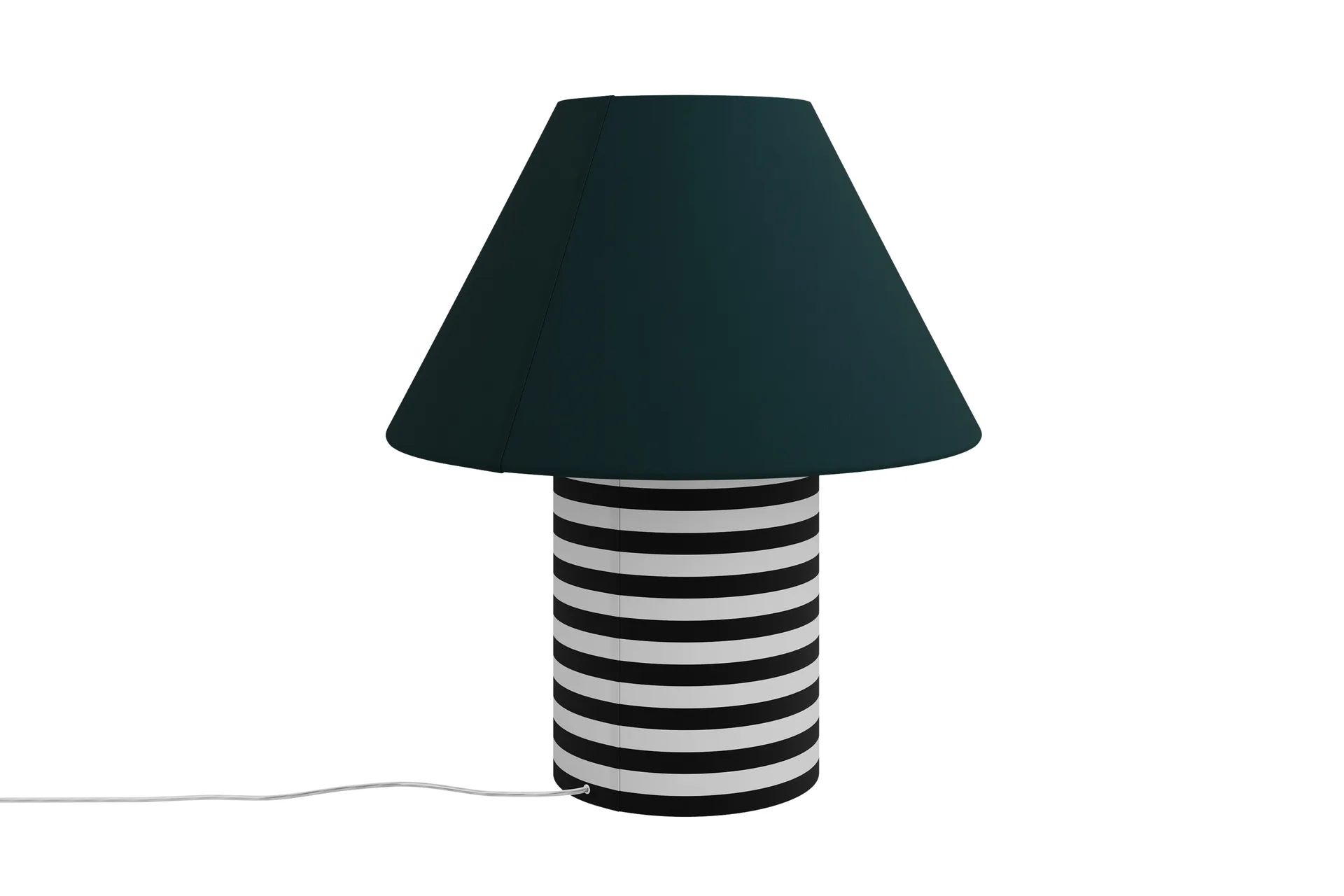 Toto bordlampe Large 64 cm, Pine-black & white stripes Hem