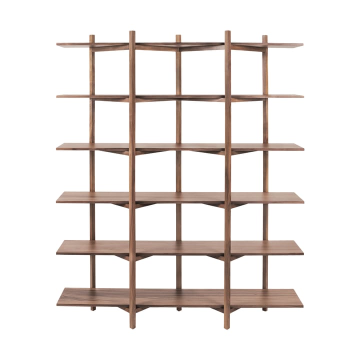 Zig Zag hylde High 175x214 cm - Valnød - Hem