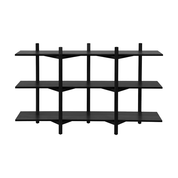 Zig Zag hylde Low 175x100 cm - Black - Hem