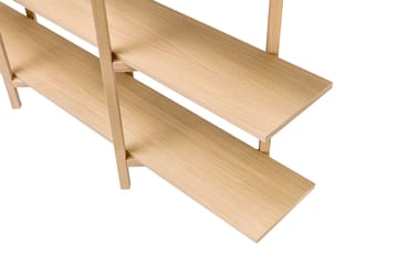 Zig Zag hylde Media 194x57 cm - Eg - Hem