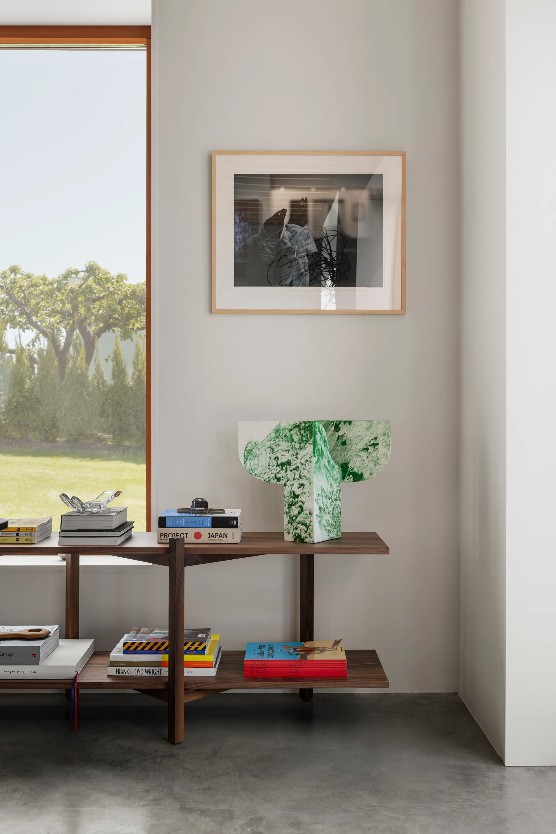 Zig Zag hylde Media 194x57 cm, Valnød Hem